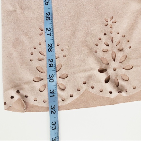 🍍Love Fire faux suede light pink/nude top - Picture 5 of 5